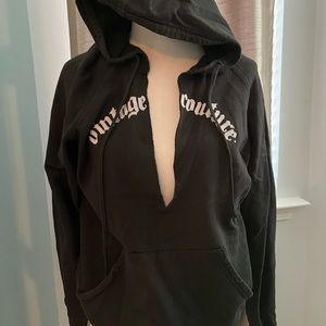 COPY - Juicy Couture black hooded sweatshirt sz XL
